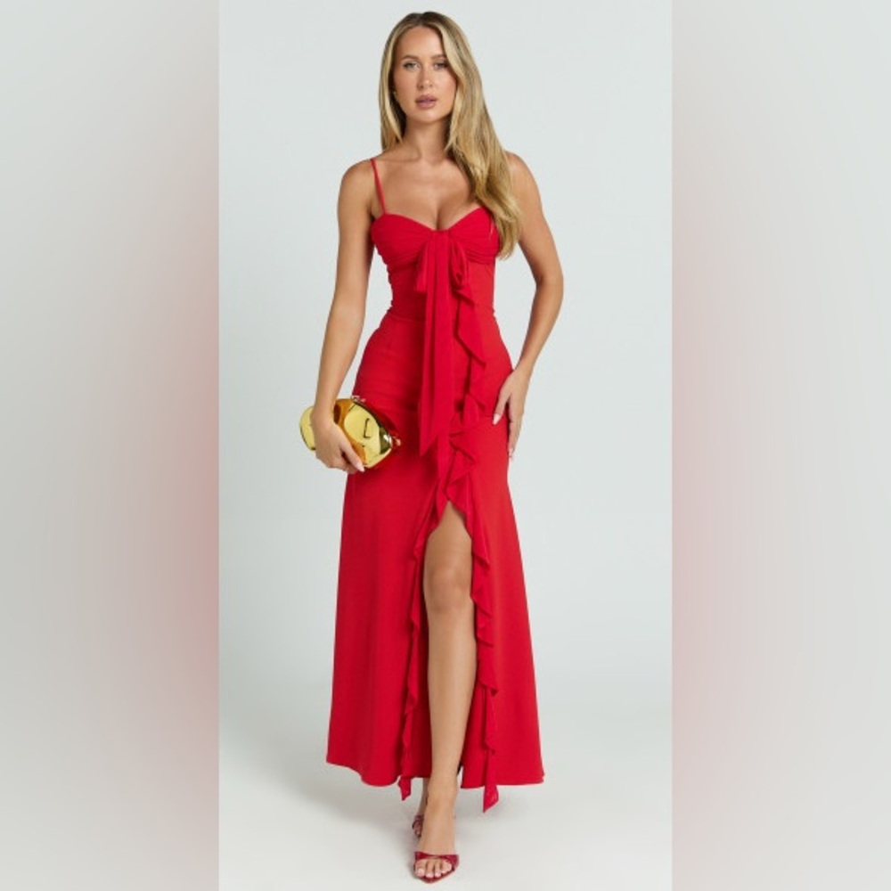 Showpo Strapless Red Dress